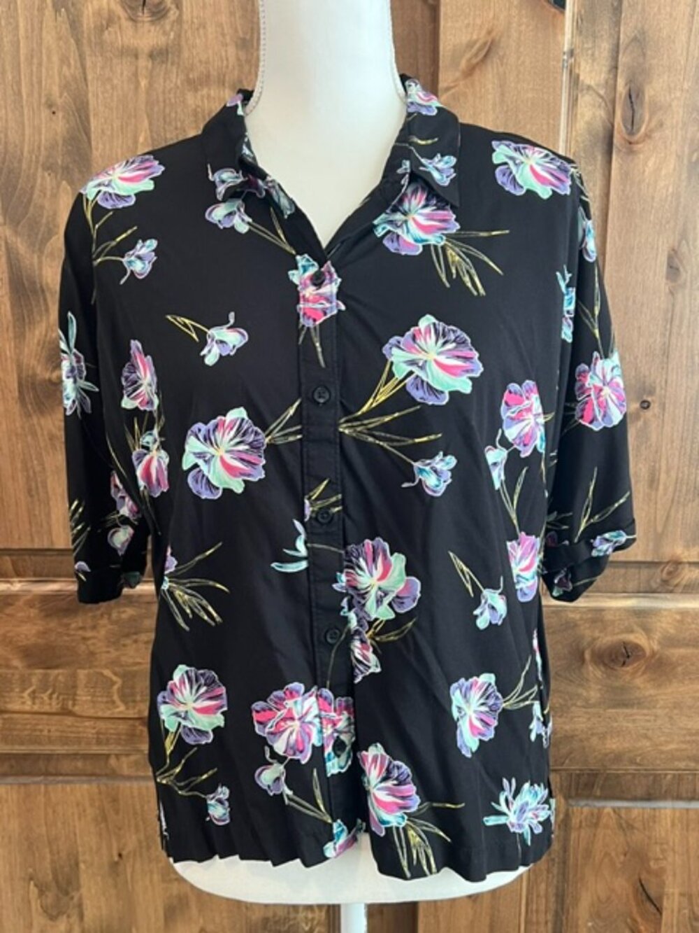 Women's Floral Button-Down Top by Vans